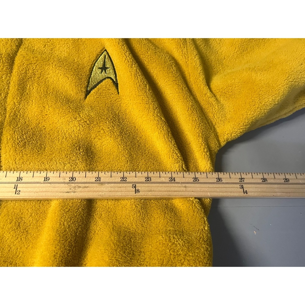 Star Trek Captain Kirk Command Gold Fleece Bathrobe Robe Robe Factory One Size - Picture 11 of 12